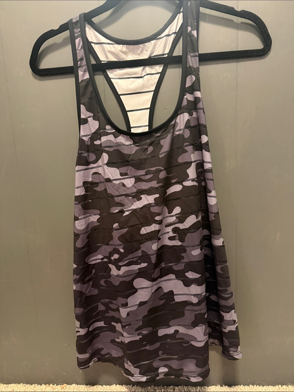 Women’s Lavender Camo Racerback Tank Top